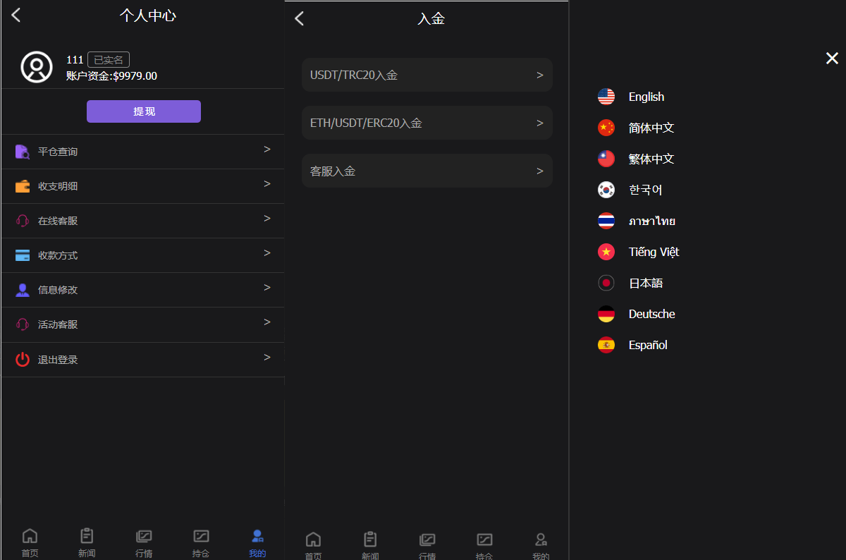 图片[8]-全新PC版微盘系统/微盘外汇系统/USDT充值/九种语言/实名认证 - NX-GAME-NX-GAME